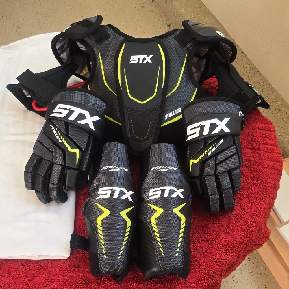 STX Black and Yellow Lacrosse Gear Set